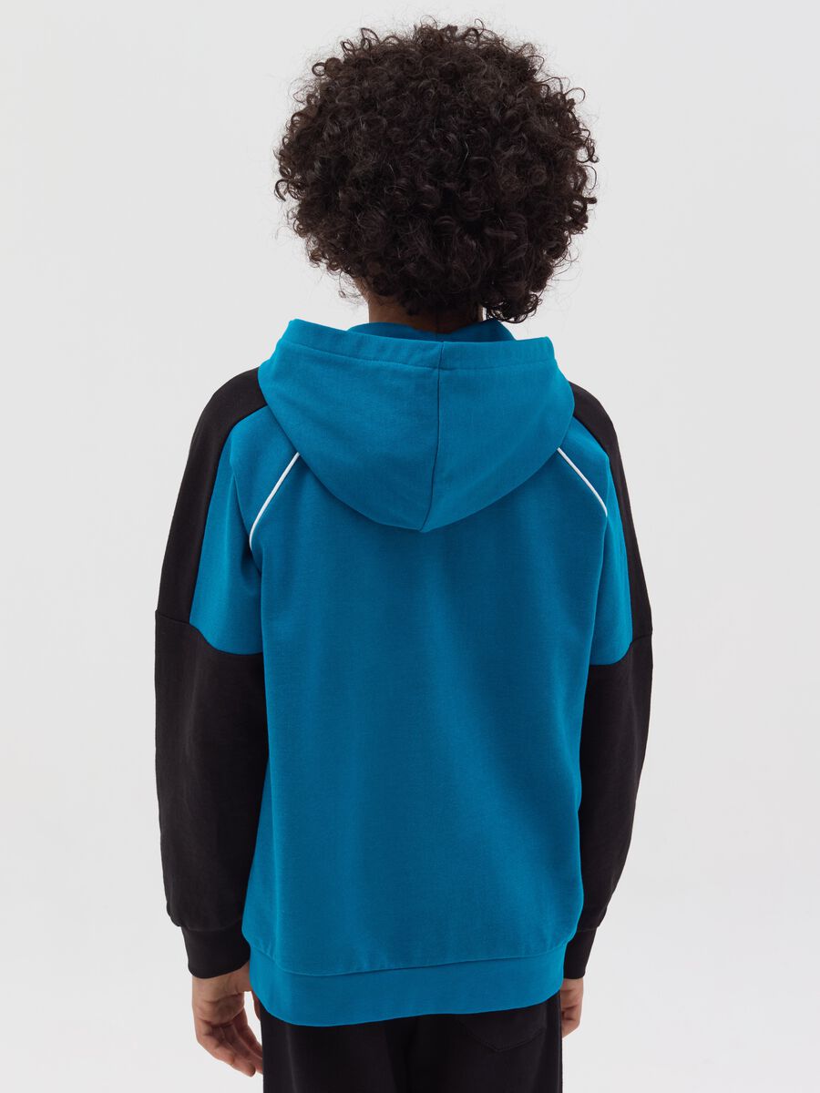 Full-zip con cappuccio e patch logo_2