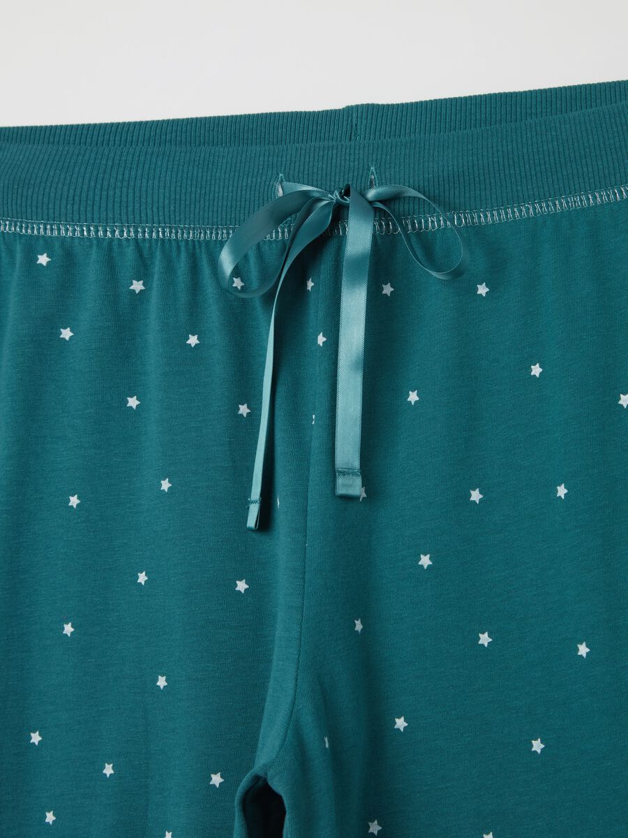 Pantalone pigiama stampa stelline_5