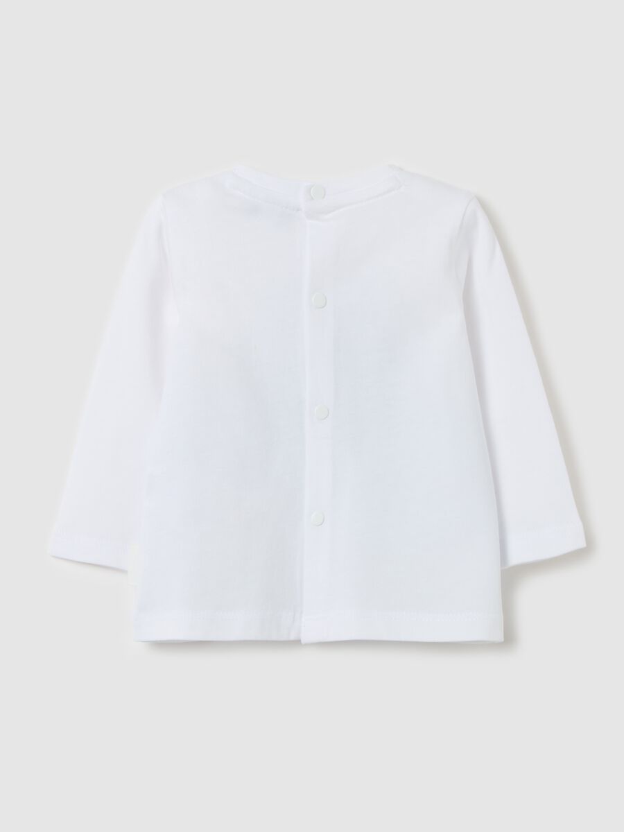 Long-sleeved cotton T-shirt with whale print_1