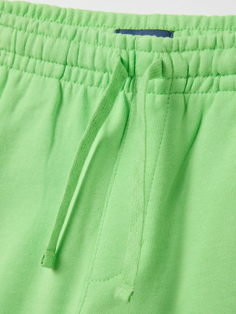 Green cotton shorts for children OVS Kids_3