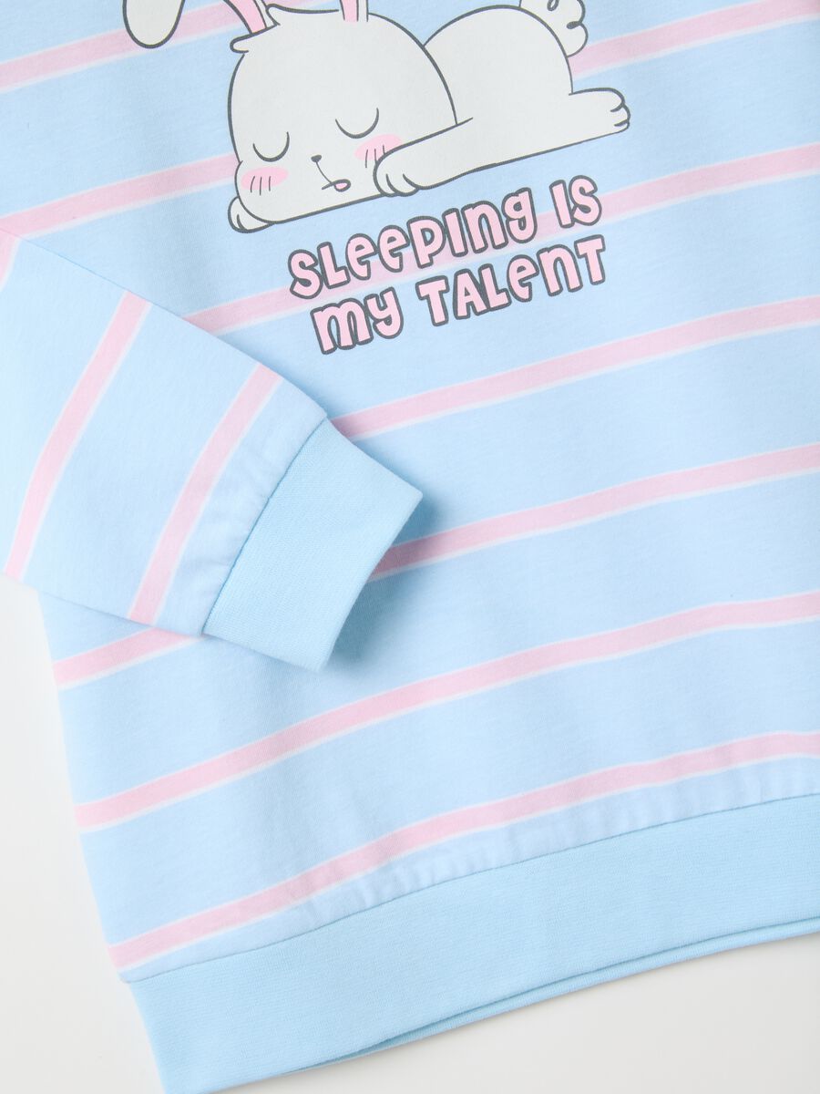 Girls' Pyjama in Pure Cotton Multicolor Regular Fit_2