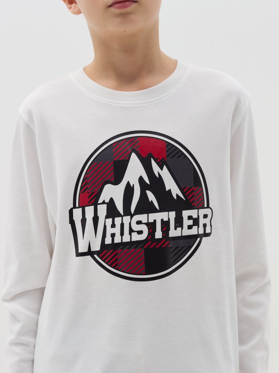 "Whistler" T-shirt in cotton with long sleeves_1