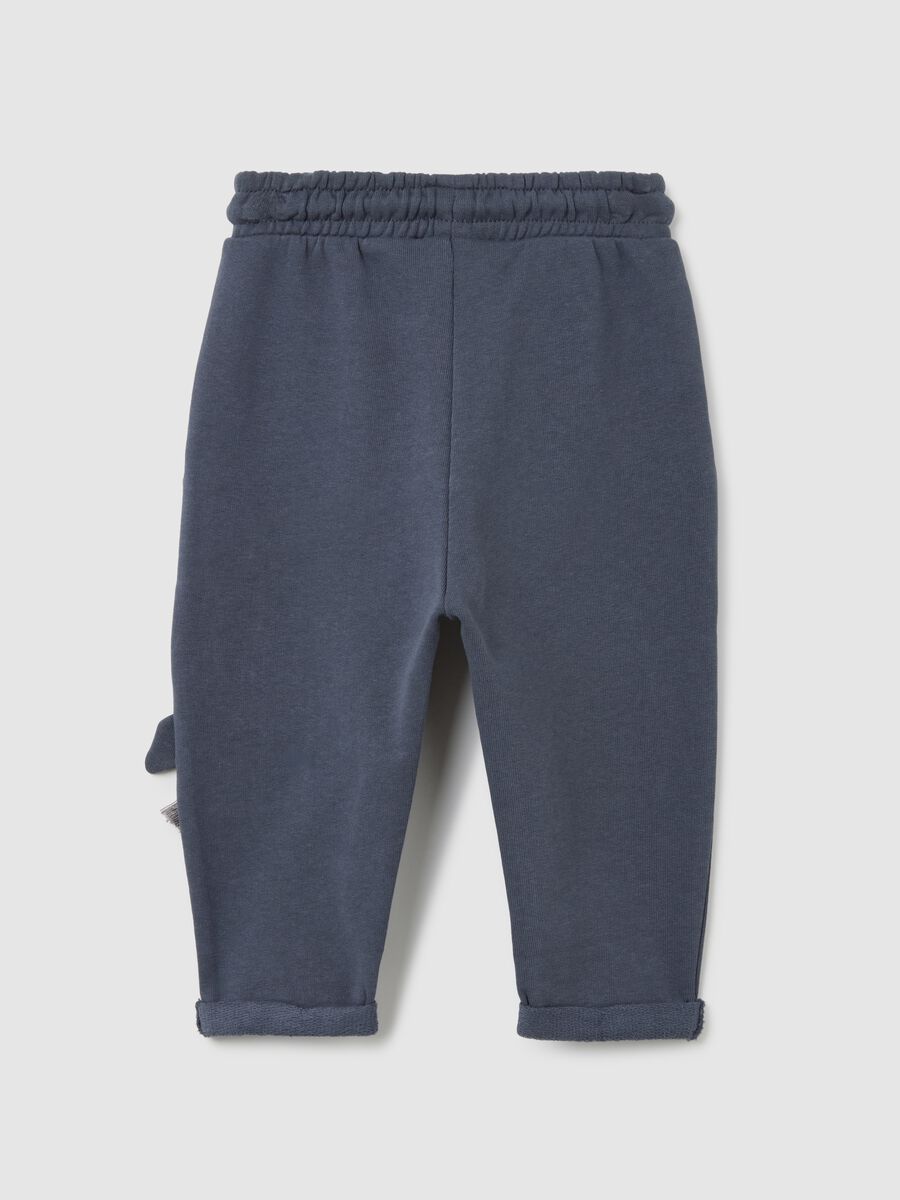Infant pure cotton blue trousers regular fit_1