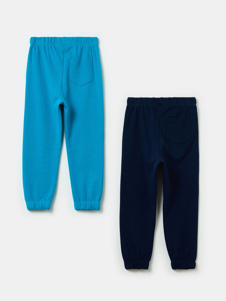 Two-pack joggers with elasticated edging_1