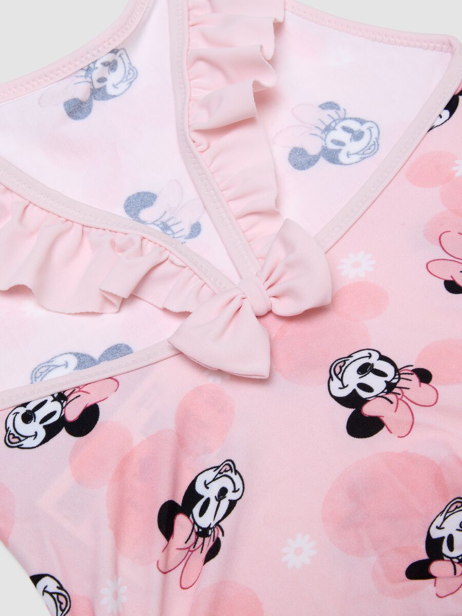 Costume intero rosa in tessuto elasticizzato con volant_3