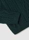 Regular fit green jumper with jacquard pattern_5