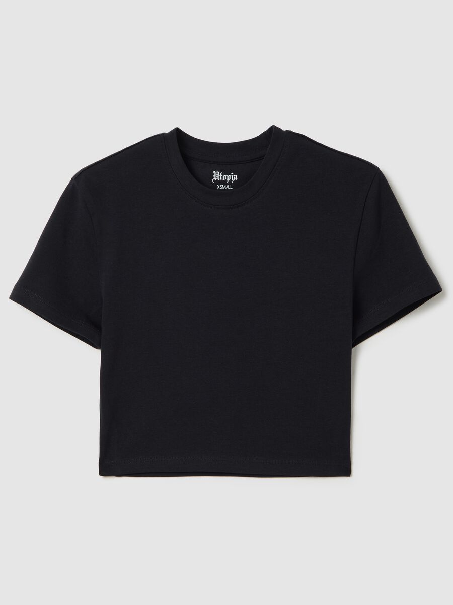 Crop T-shirt Black_4
