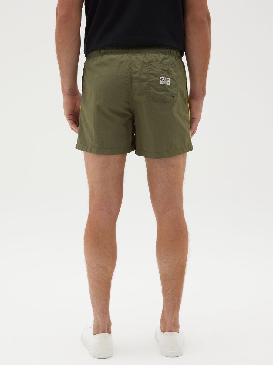 Men's Multicolour Blend Regular Fit Shorts_3