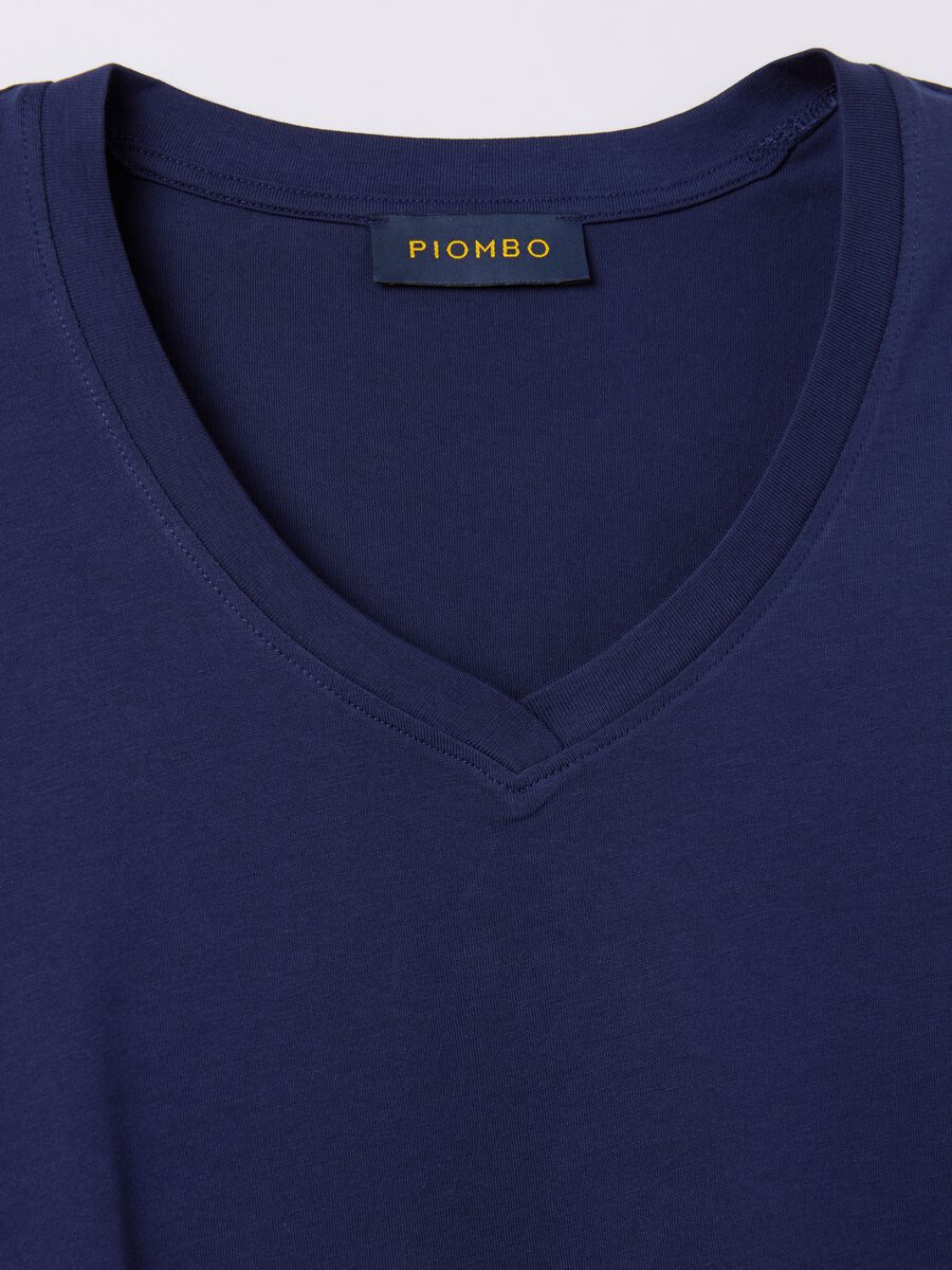Cotton V-neck T-shirt_5