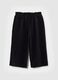 Girls' Wide Black Cotton Blend Trousers_2