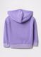 Purple full-zip sweatshirt with hood and logo print_1