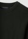 Green pure cotton crew-neck jumper, regular fit_5