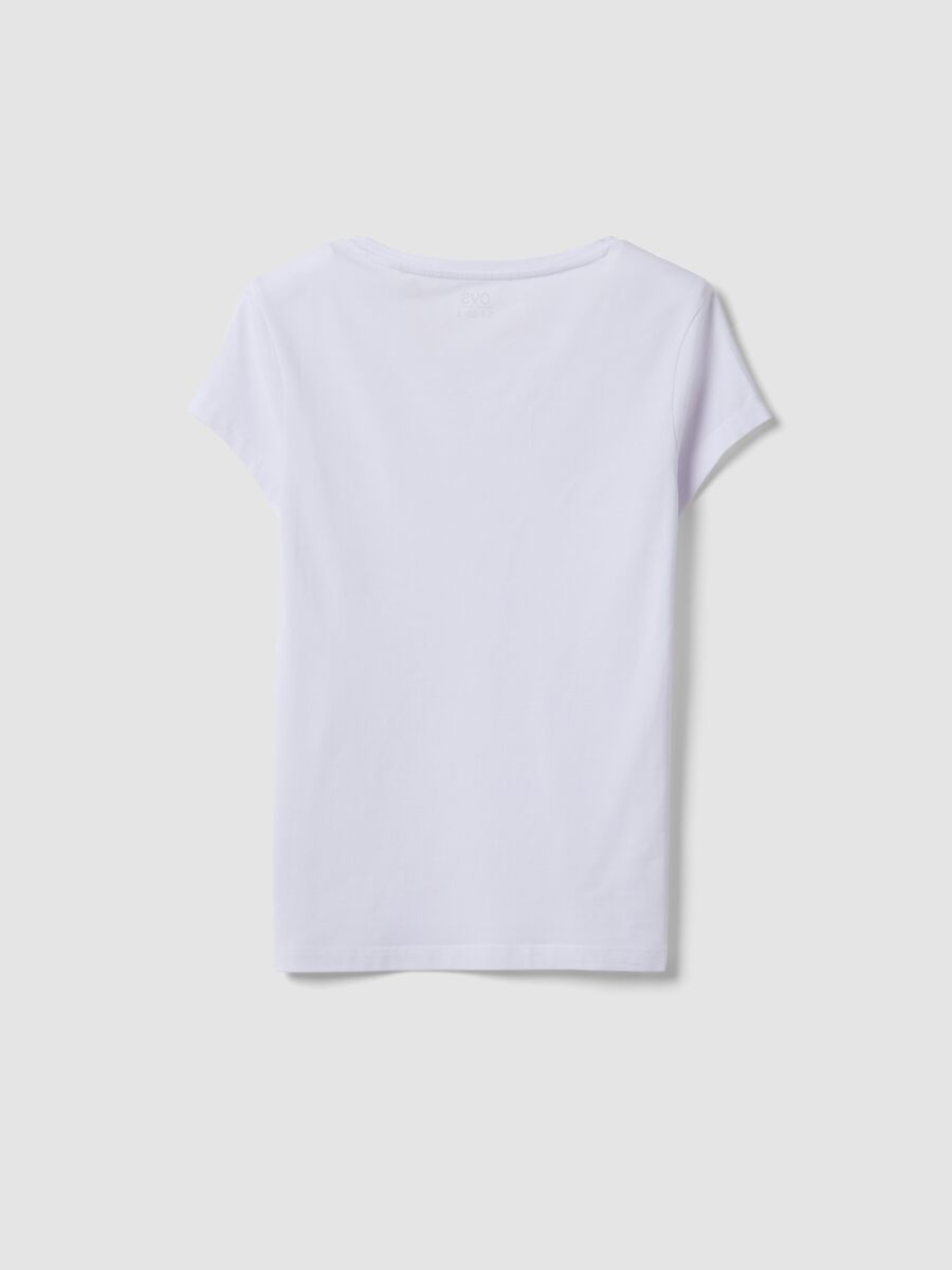 White stretch cotton crew-neck T-shirt, regular fit_6