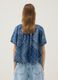 Blue pure lyocell paisley print blouse, regular fit_3