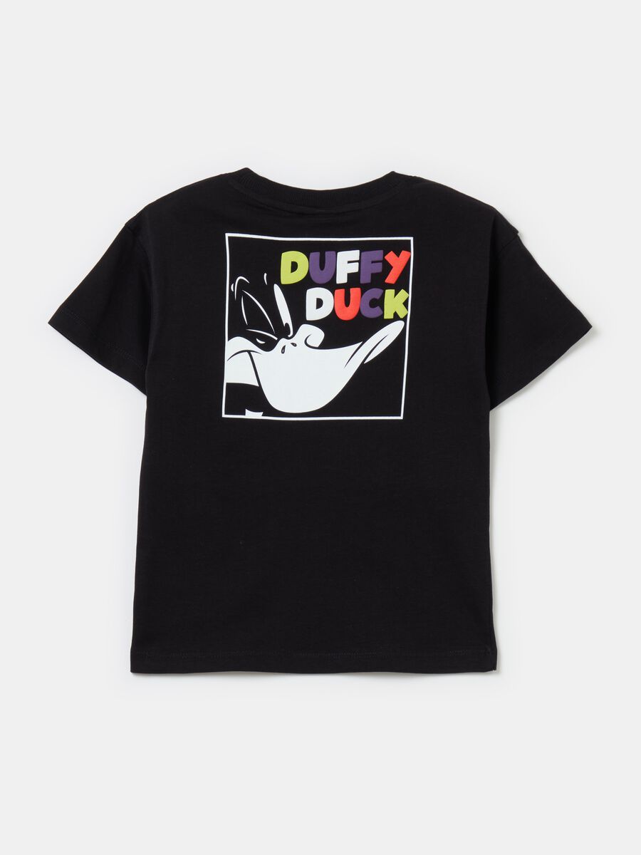 Cotton T-shirt with Daffy Duck print_1