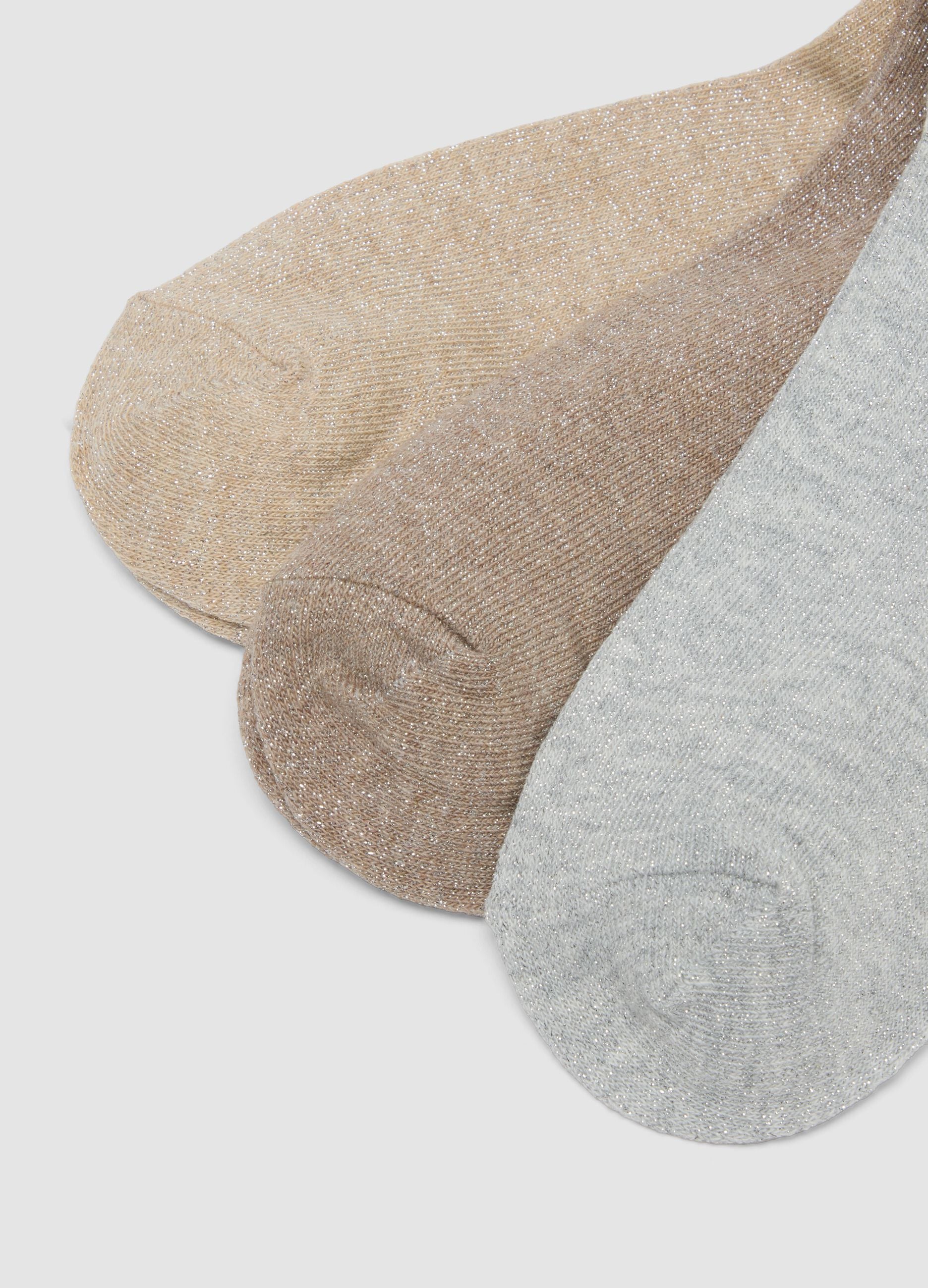 Pack of seven multicoloured socks in stretch organic cotton