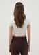 White ribbed fitted T-shirt in stretch cotton_3