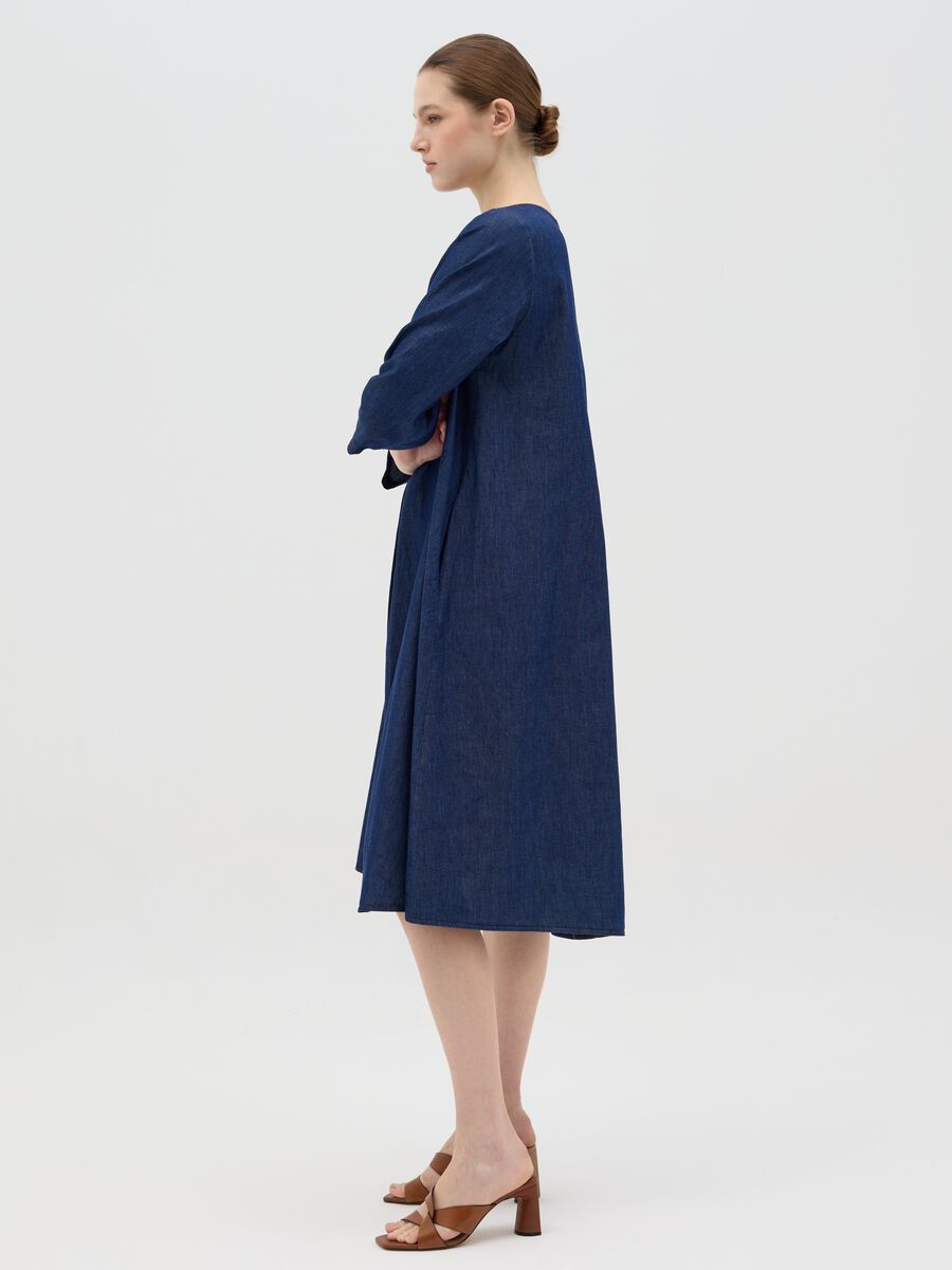Hybrid Pure Cotton Blue Dress_1