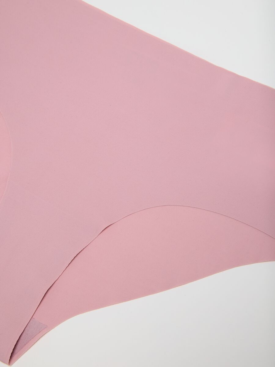 Women's pink stretch fabric briefs_1