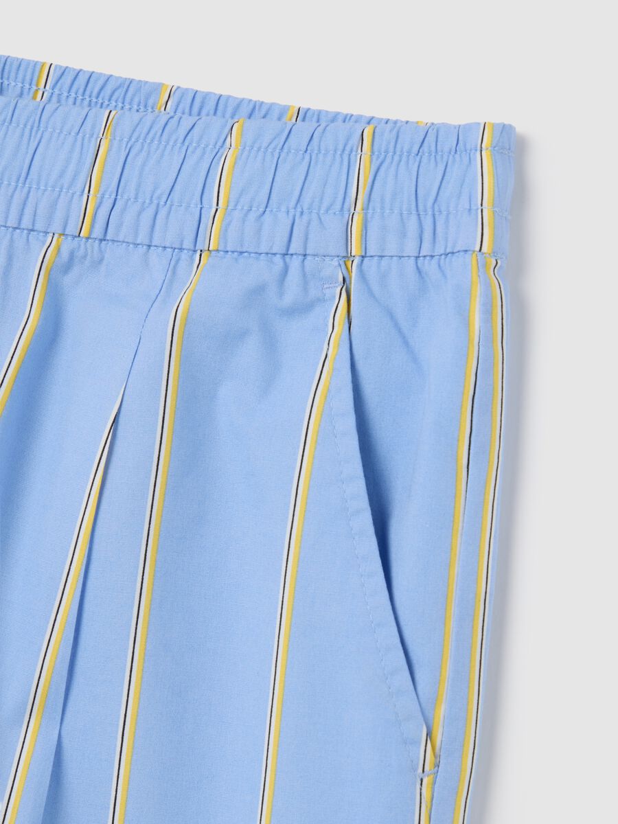 Multi-coloured women's stretch cotton shorts_1