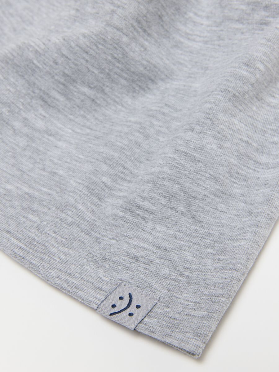 Grey Stretch Cotton Kids' Hat with Comfortable Fit_1