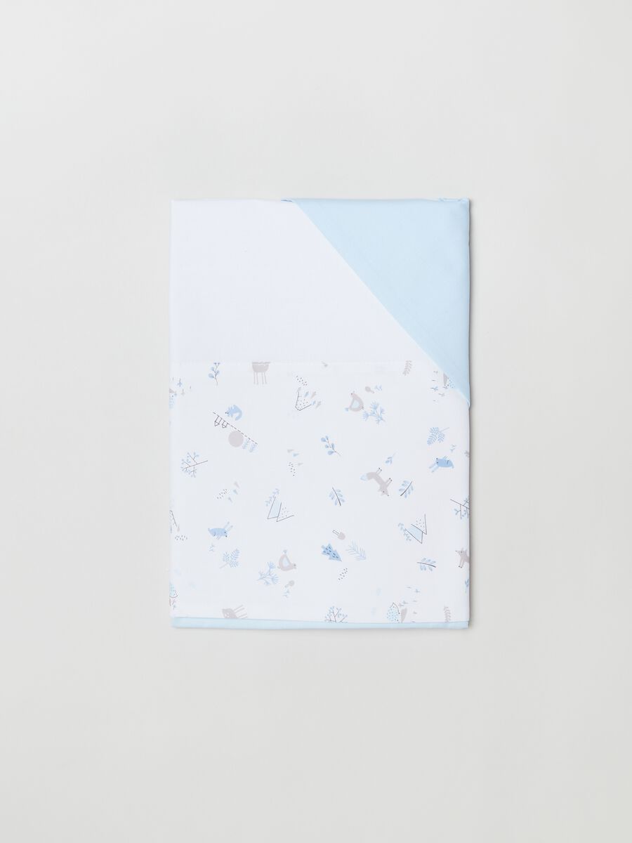 Tris culla in cotone con stampa animaletti_0