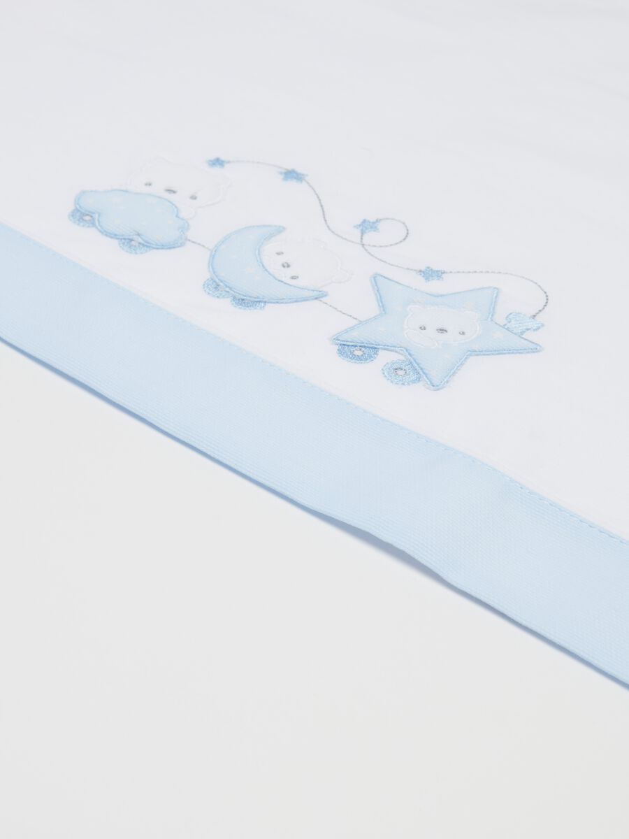 Three-piece maxi crib set with baby bear embroidery_2