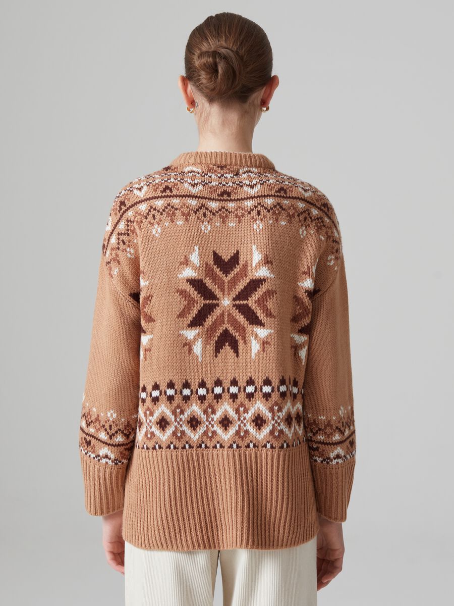 Pullover con disegno norvegese jacquard_2