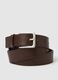 Brown genuine leather belt_2