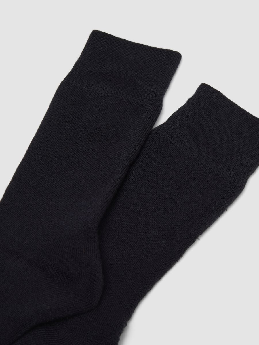 2-pack of black midi socks in stretch fabric_2