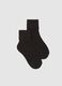 Black socks with metallic fibre_0