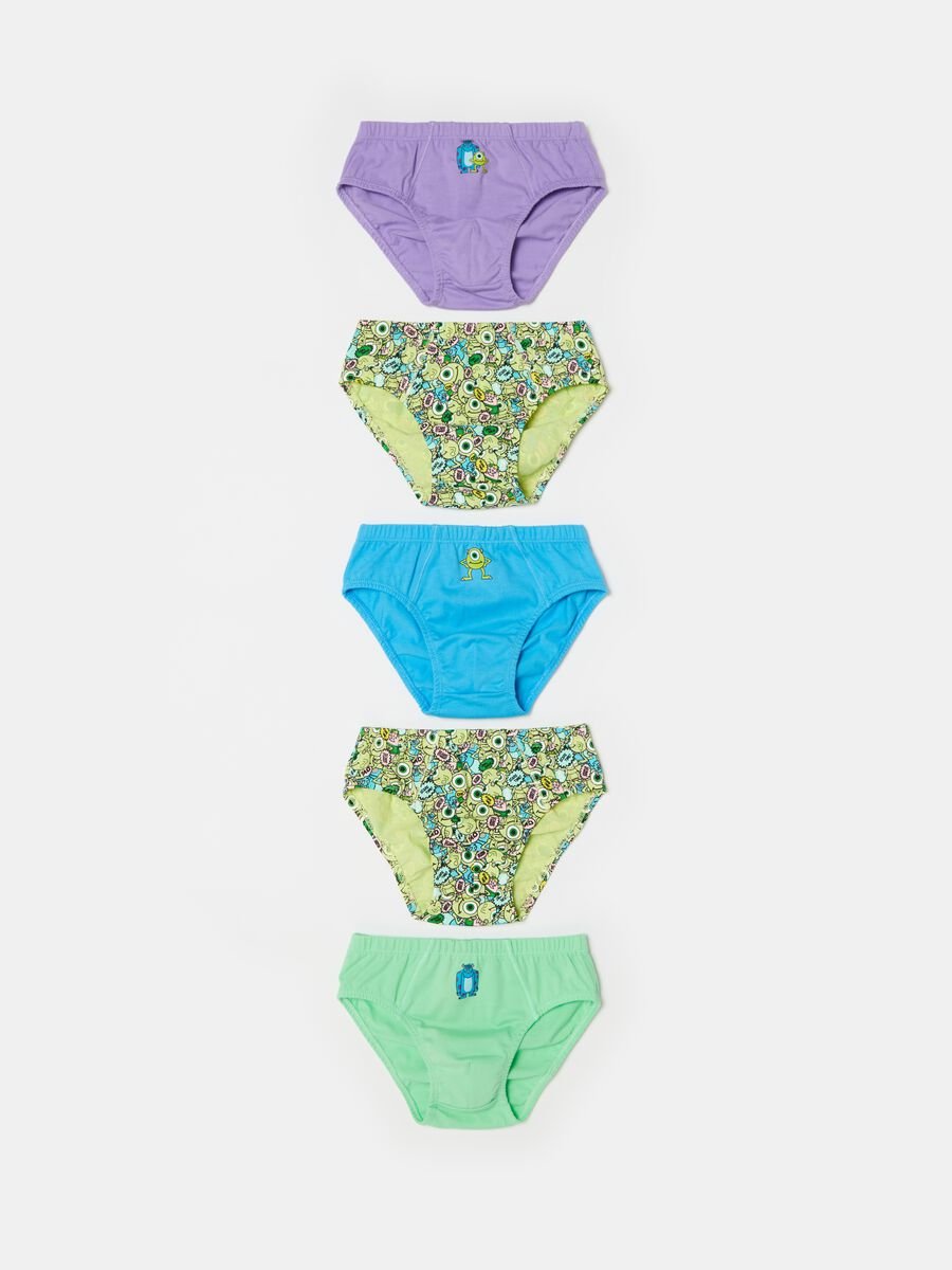 Five-pack cotton briefs with Monsters Inc. print_0