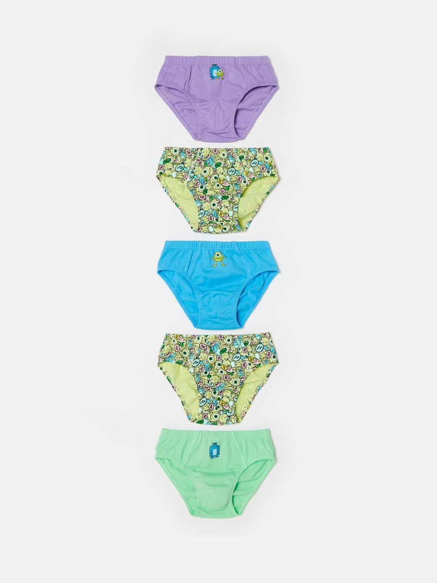 Five-pack cotton briefs with Monsters Inc. print_0