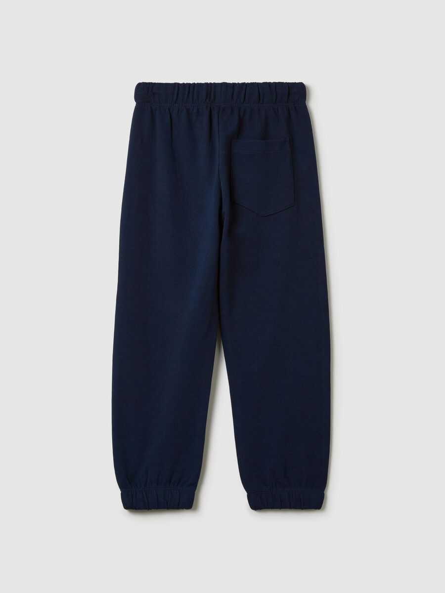 Fleece joggers with drawstring_1