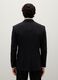 Black slim fit blazer with button closure_3