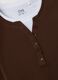 Brown crew-neck T-shirt in pure cotton, regular fit_1