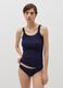 Canotta intima in cotone bio a costine_0