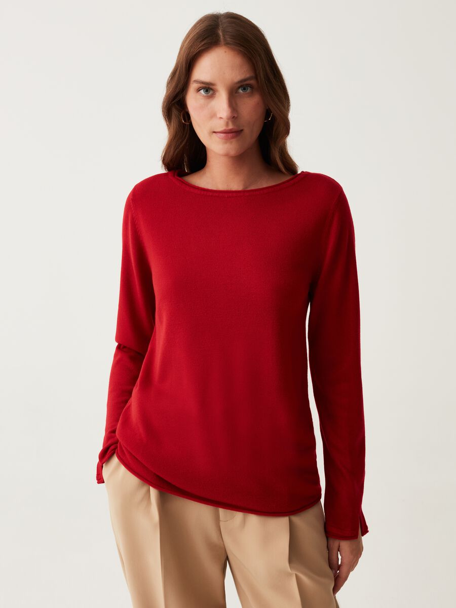 Maglia a maniche lunghe con spacchetti_0