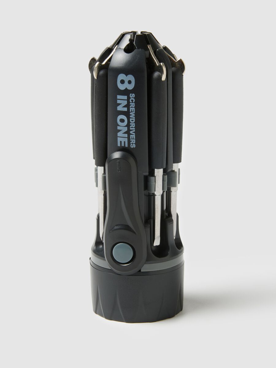 Black Multifunction Torch Tool Kit and Screwdrivers_1