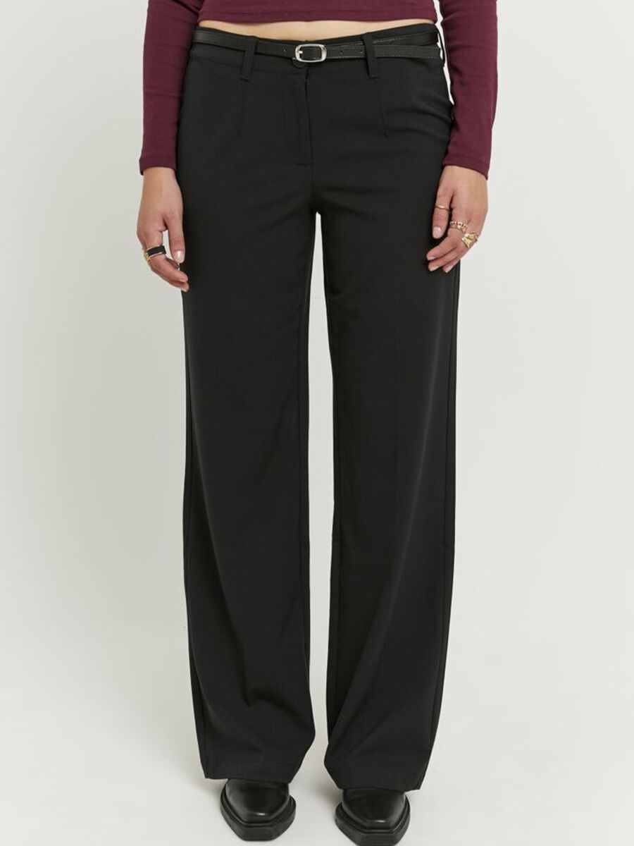 Pantaloni neri regular fit_1