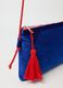 Blue fabric bag with red details_1