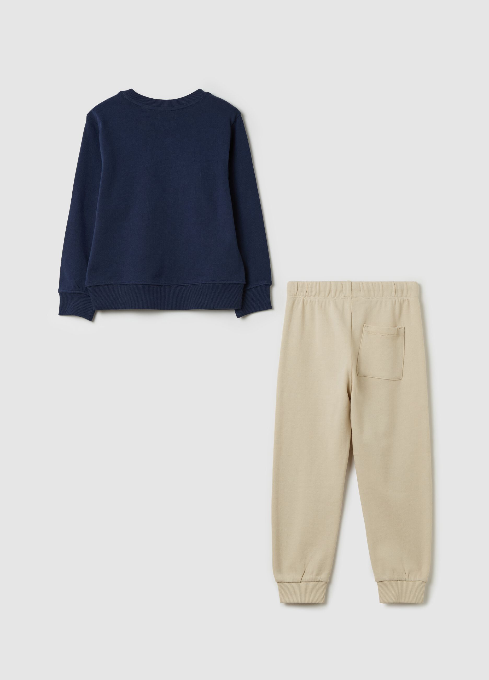 Fleece jogging set with "Jurassic Academy" print
