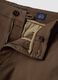 Pantaloni chino marrone in twill di cotone elasticizzato slim fit_1
