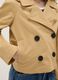 Girl's beige pure cotton jacket with hood, regular fit_2