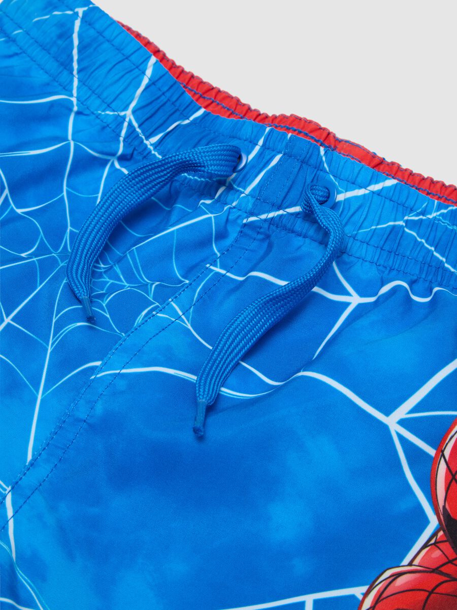 Children's Swimsuit in Multicolour Fabric Regular Fit with Spider-Man Print_2