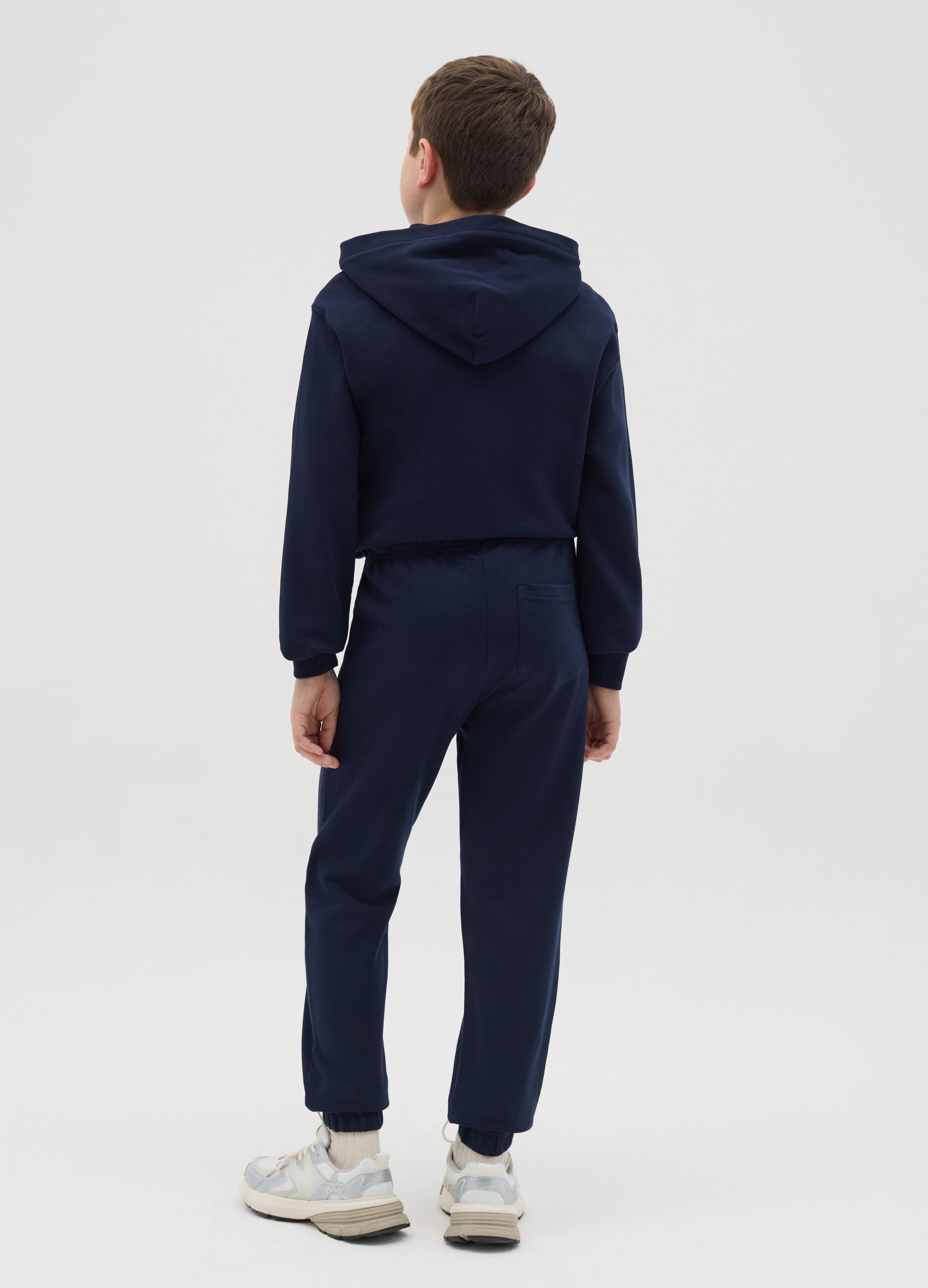 Joggers in cotone con coulisse 