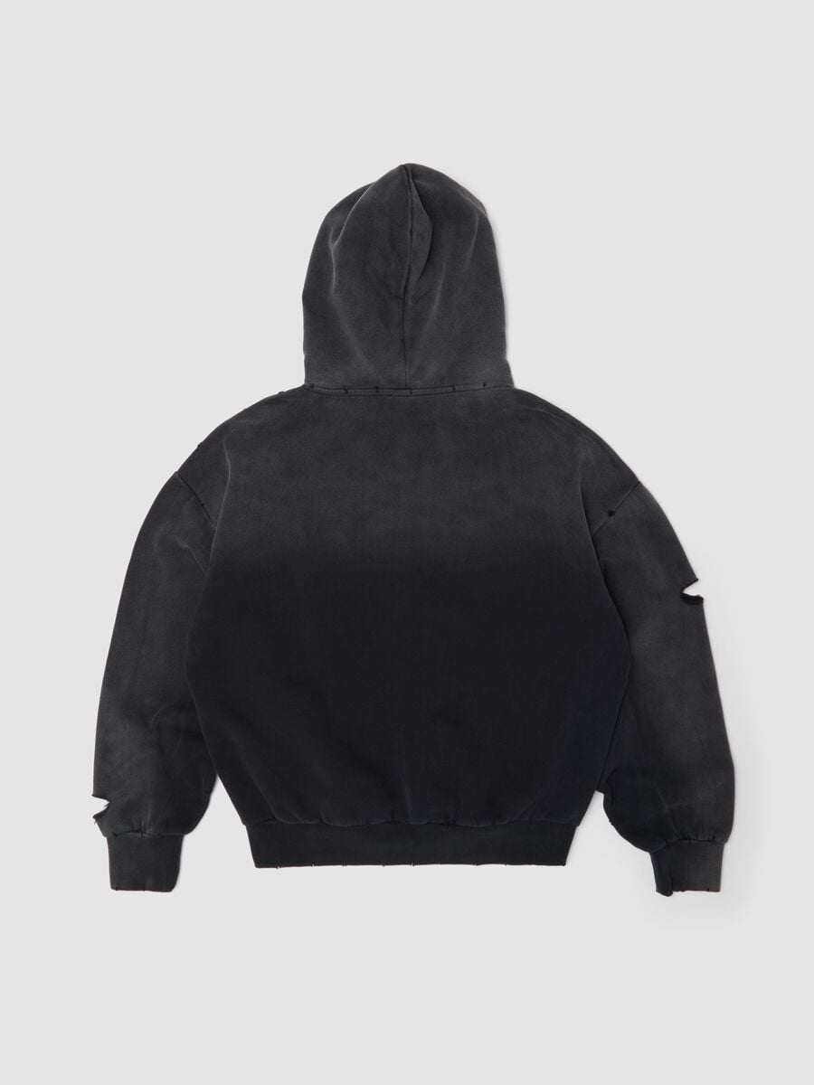 Full-zip Hoodie Sunfaded Black_5