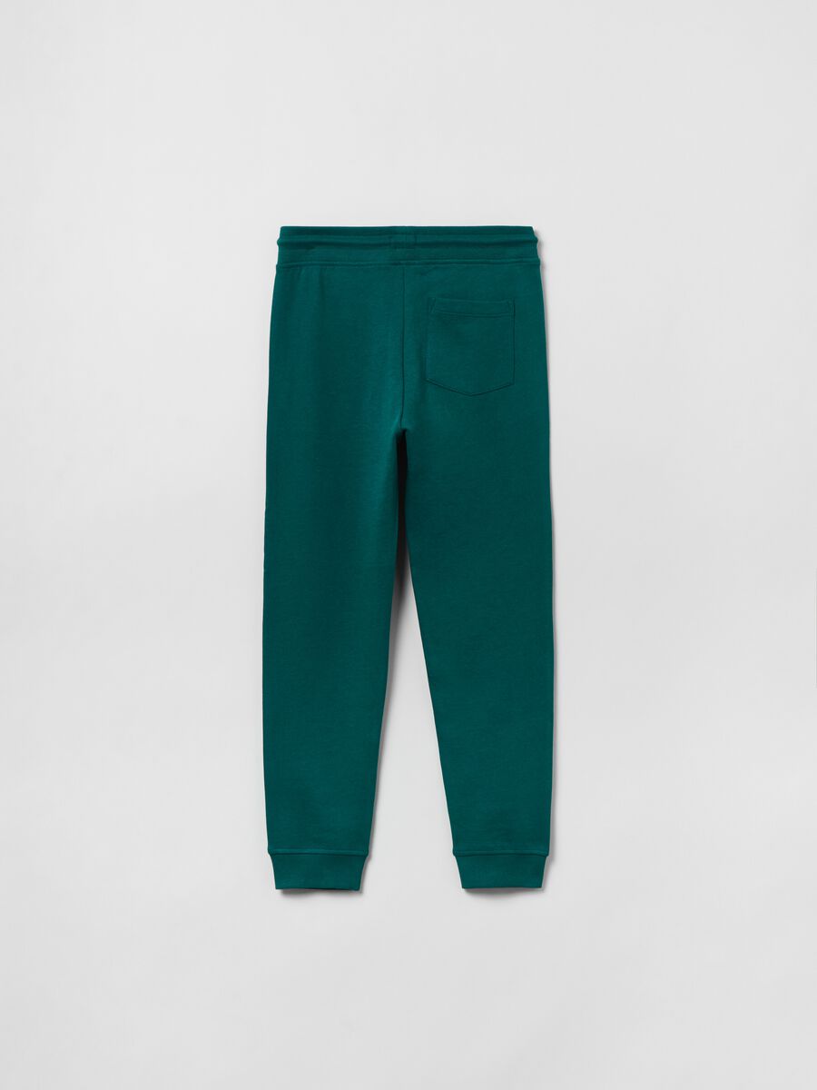 Joggers in felpa con coulisse_1