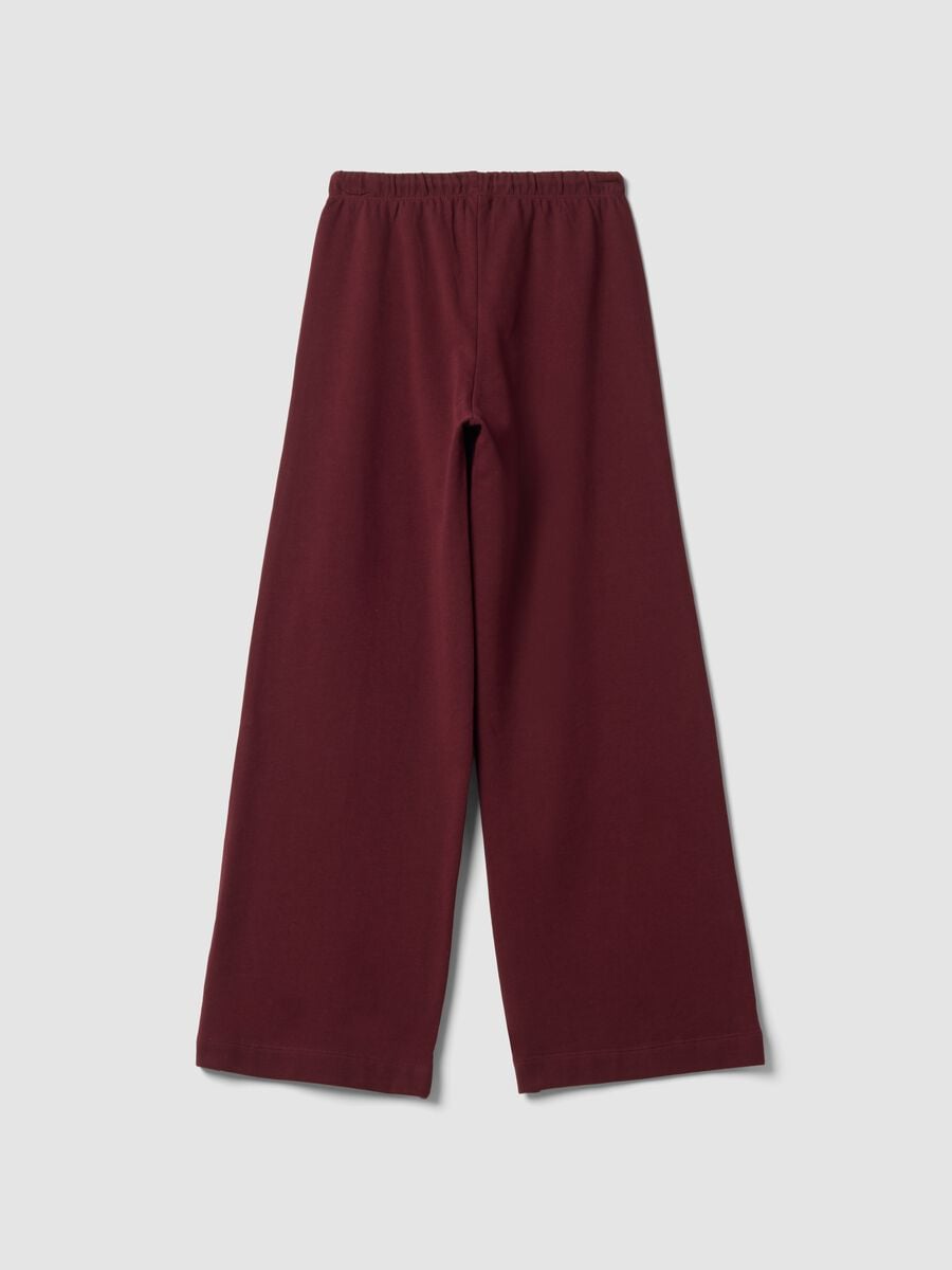Purple cotton culotte trousers_2