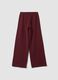 Pantaloni culotte viola in puro cotone_2